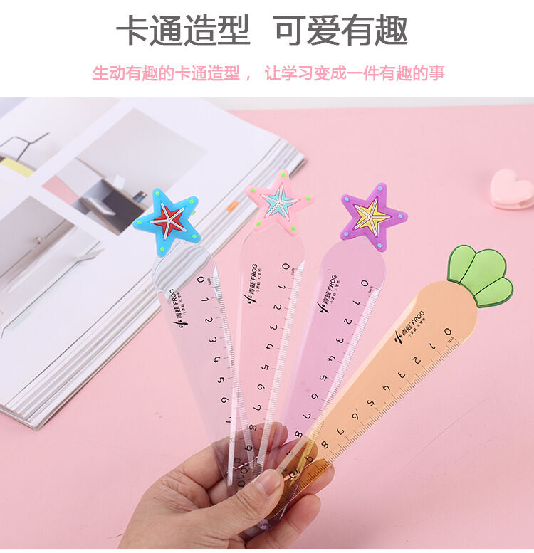 [Nhập RS0822 giảm 30k cho đơn 99k]Thước nhựa trong suốt dễ thương