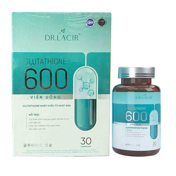 Viên trắng da ngừa nám  Glutathione 600