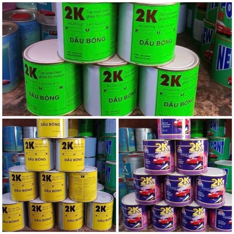 Dầu Bóng 2K Sơn Công Nghiệp bao gồm cứng