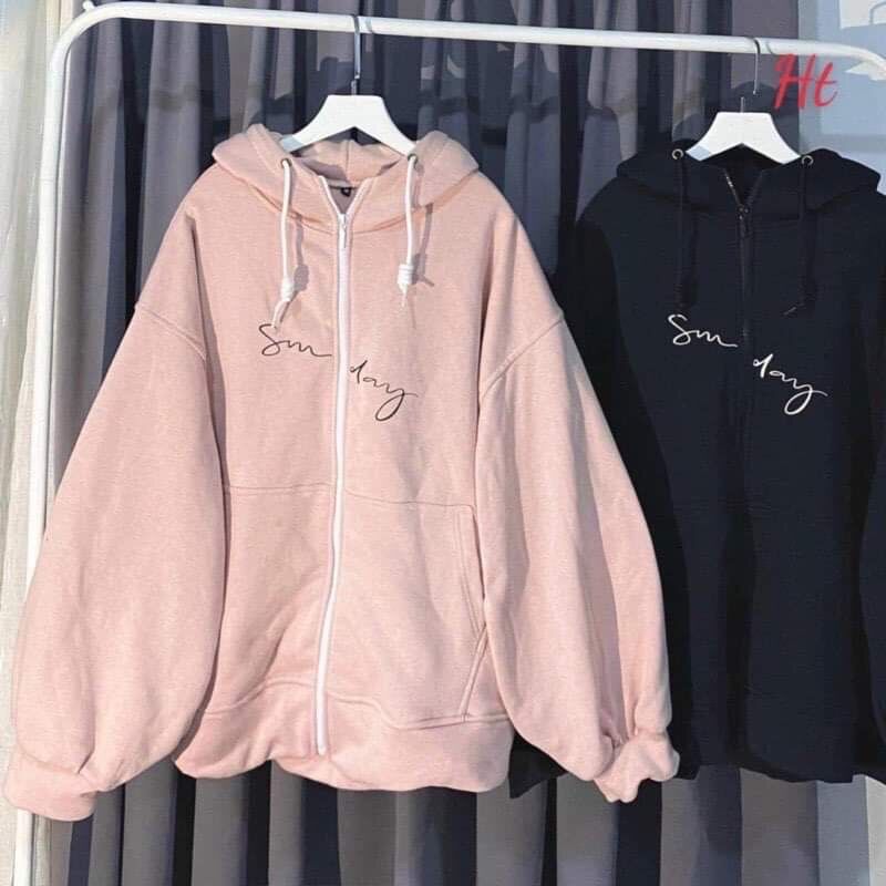 Áo khoá SUN DAY chất nỉ cotton mặc khoác xinh xắn