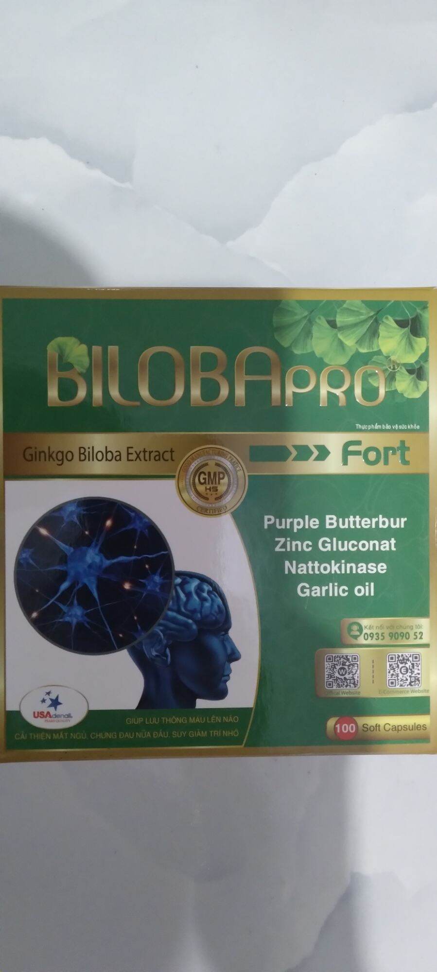 1 hộp × 100 viên BILOBA PRO Fort