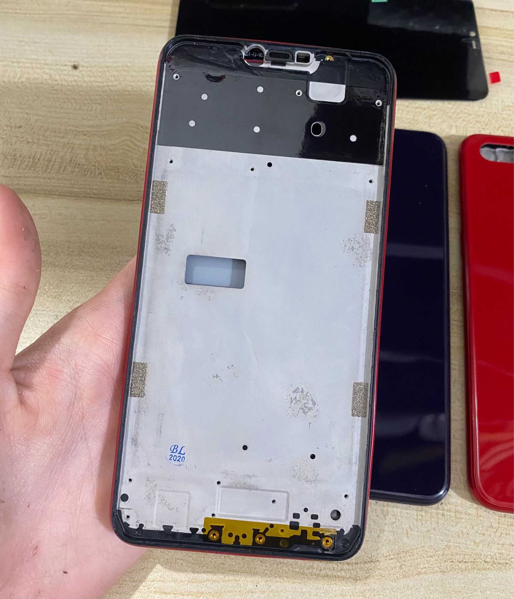 Bộ Vỏ + Sườn Oppo A3s ZIN  Hàng Cao Cấp. ( Lỗ Sim Dưới )