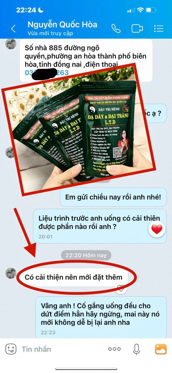 Dạ dày đại tràng LTD, L.T.D lò thị dịu (Dạng viên nang dễ uống)