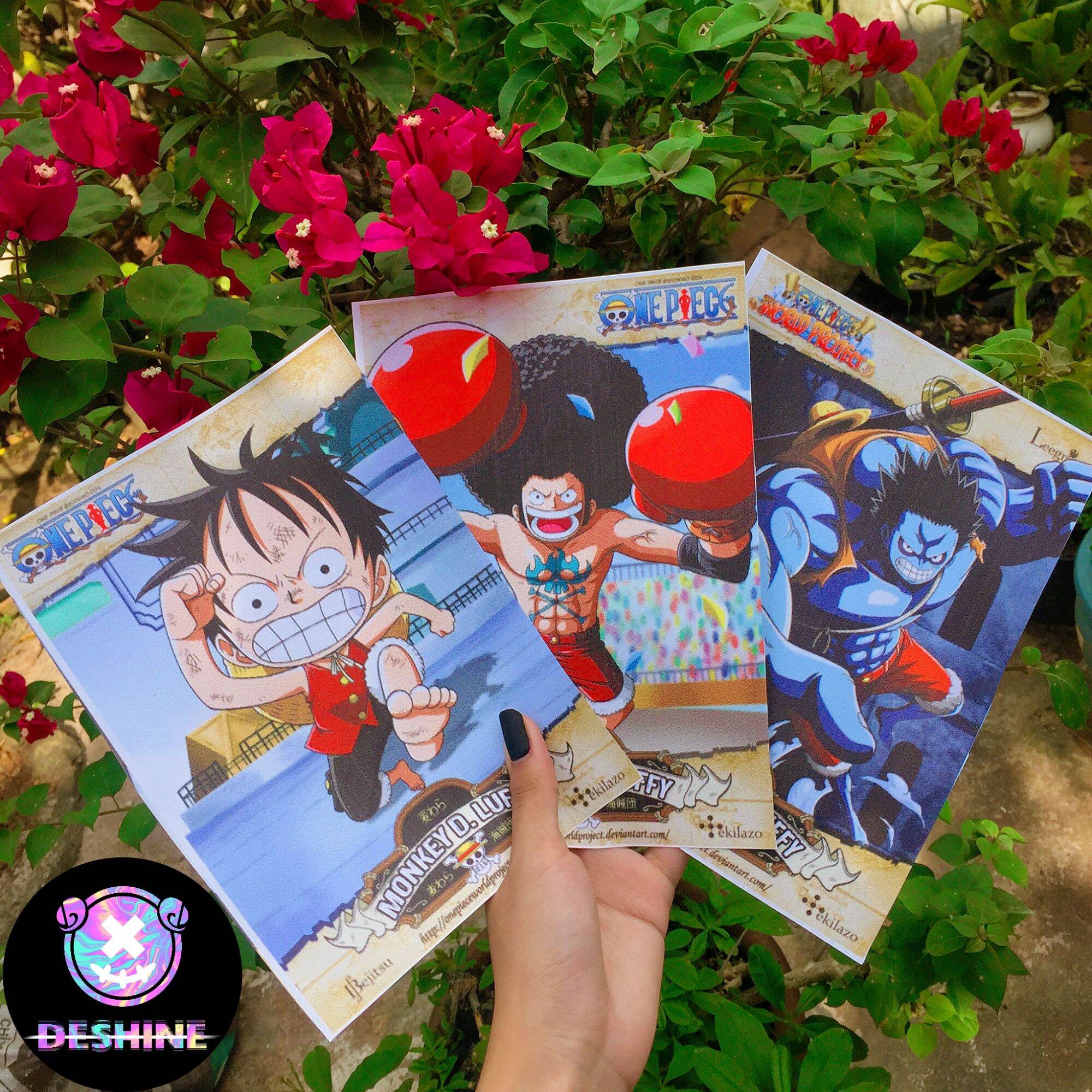 36 poster anime One Piece ngẫu nhiên