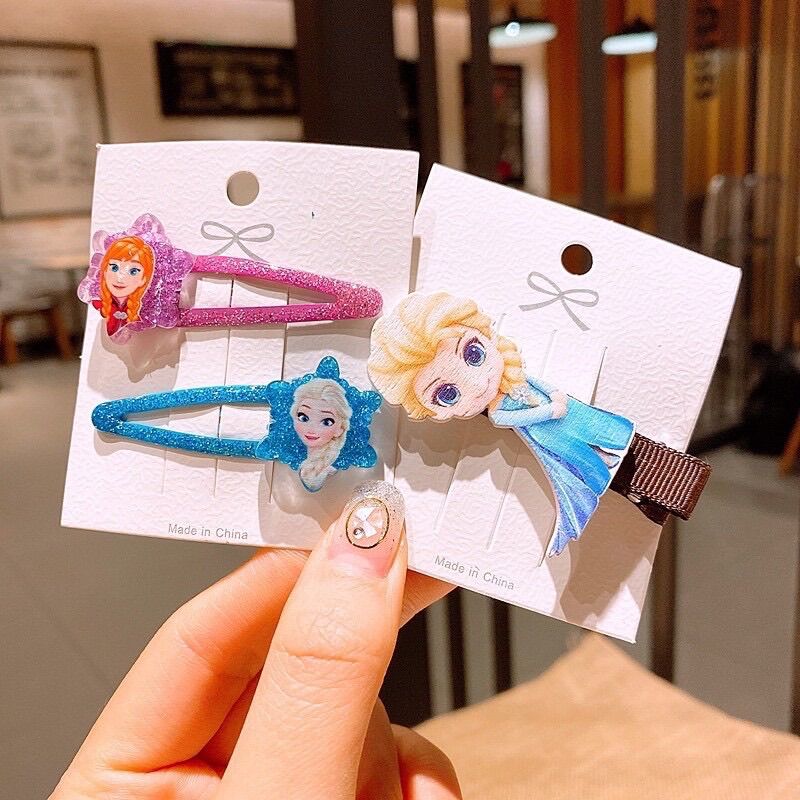 Set kẹp tóc/cột tóc Elsa cho bé gái