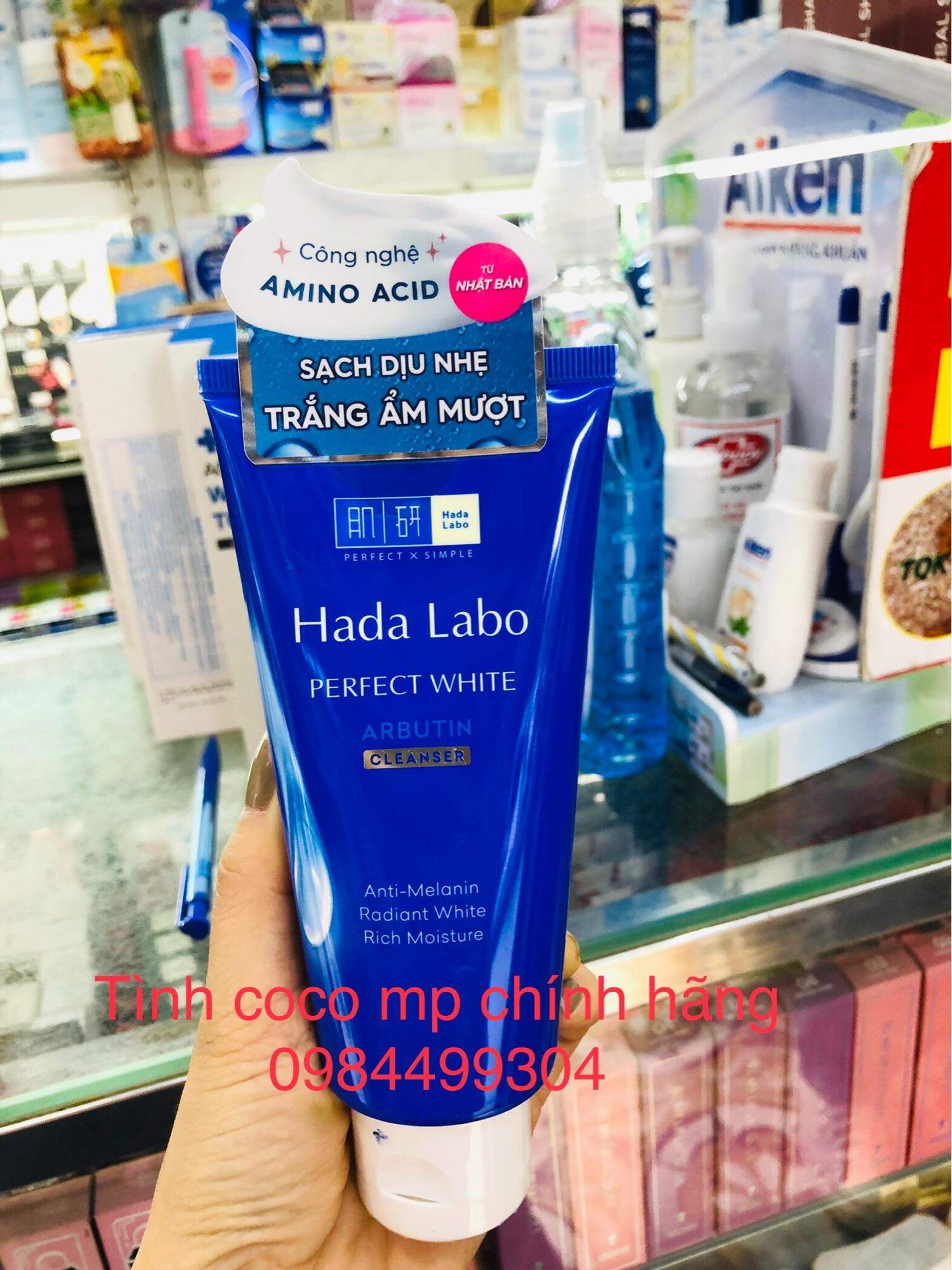 Kem rửa mặt Hada 80g,sữa rửa mặt dưỡng trắng,sạch da, dưỡng ẩm Hada Labo Perfect White Cleanser 80g