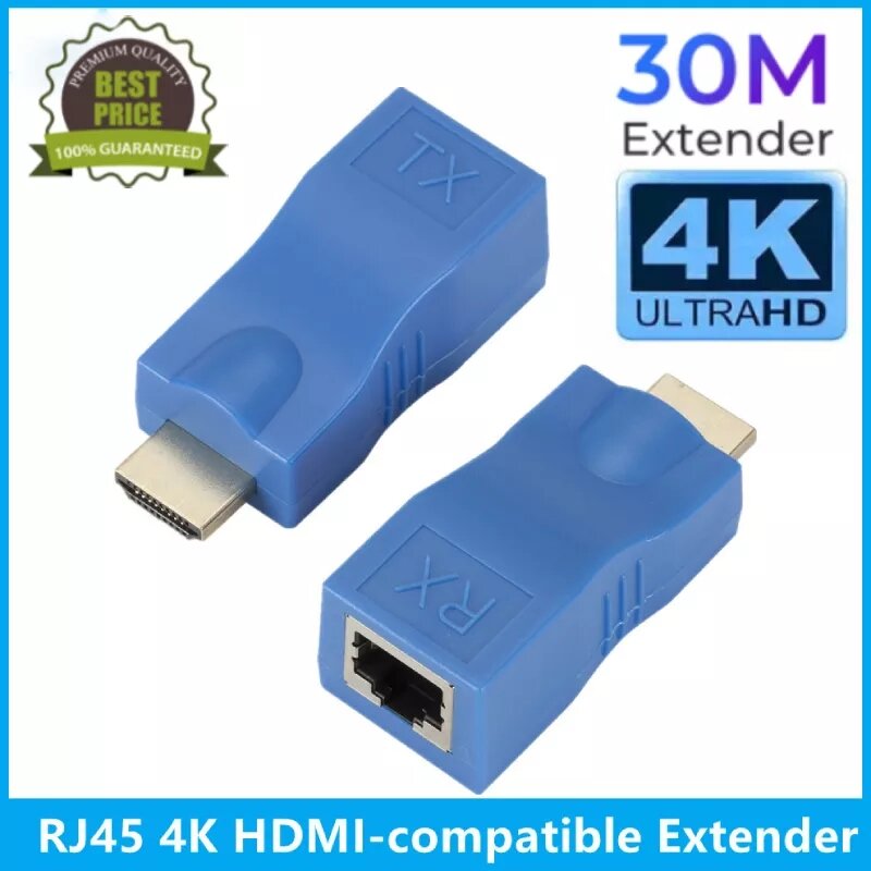 Thiết bị chia sẻ hình ảnh đầu ghi camera lên máy chiếu ở khoảng cách 30M (HDMI to LAN RJ45)
