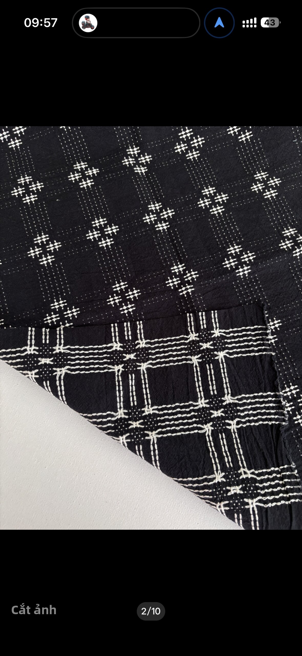 Vải Sasiko Hai Mặt Phong Cách Chiang Mai Cotton Linen