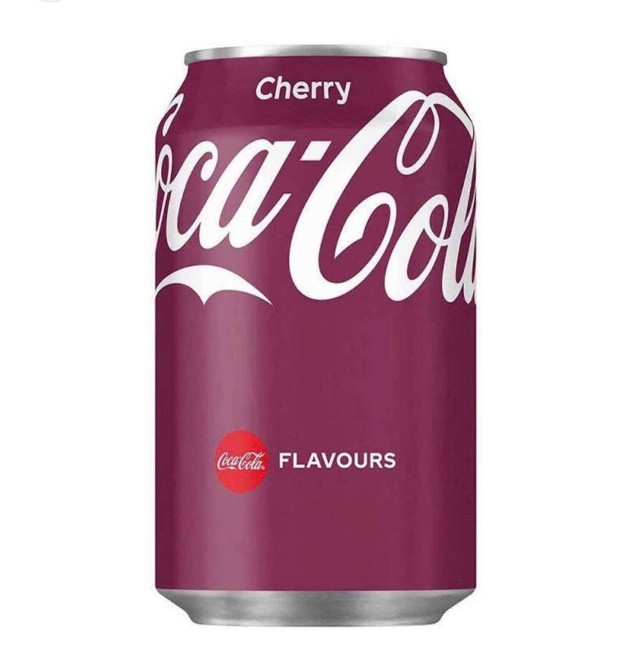 Nước ngọt có gas Coca - Cola Chery của Đan Mạch lon 330ml lốc 12 lon