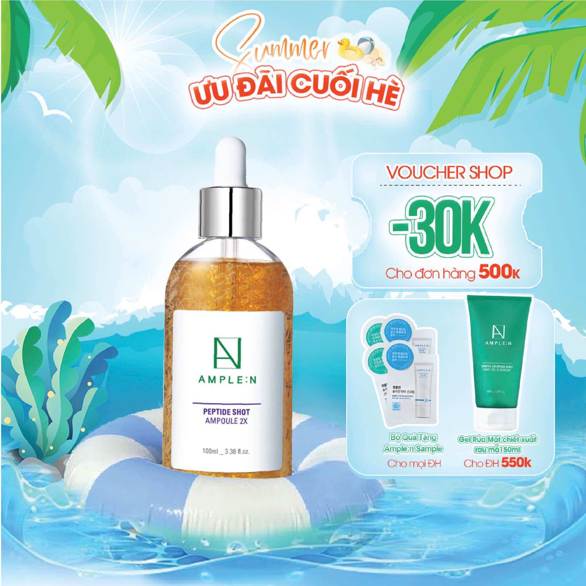 Tinh chất chống lão hóa ample:n peptide shot ampoule 2x