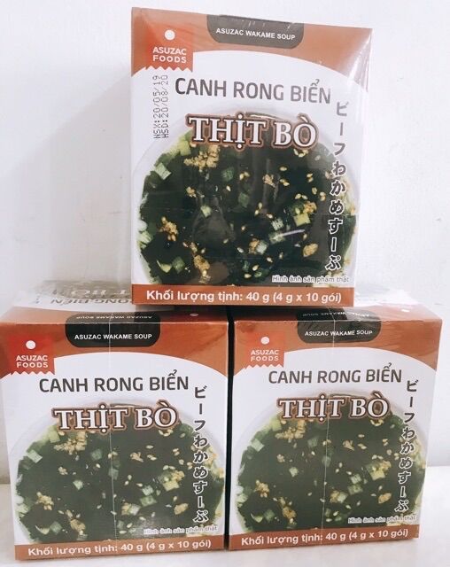 Canh rong biển Vị thịt bò ASUZAC