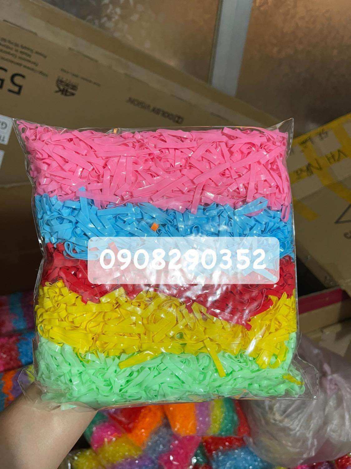 500g thun buộc tóc(  cở trung  ) nhiều màu sắc chắc bền, dành cho bé tóc ít