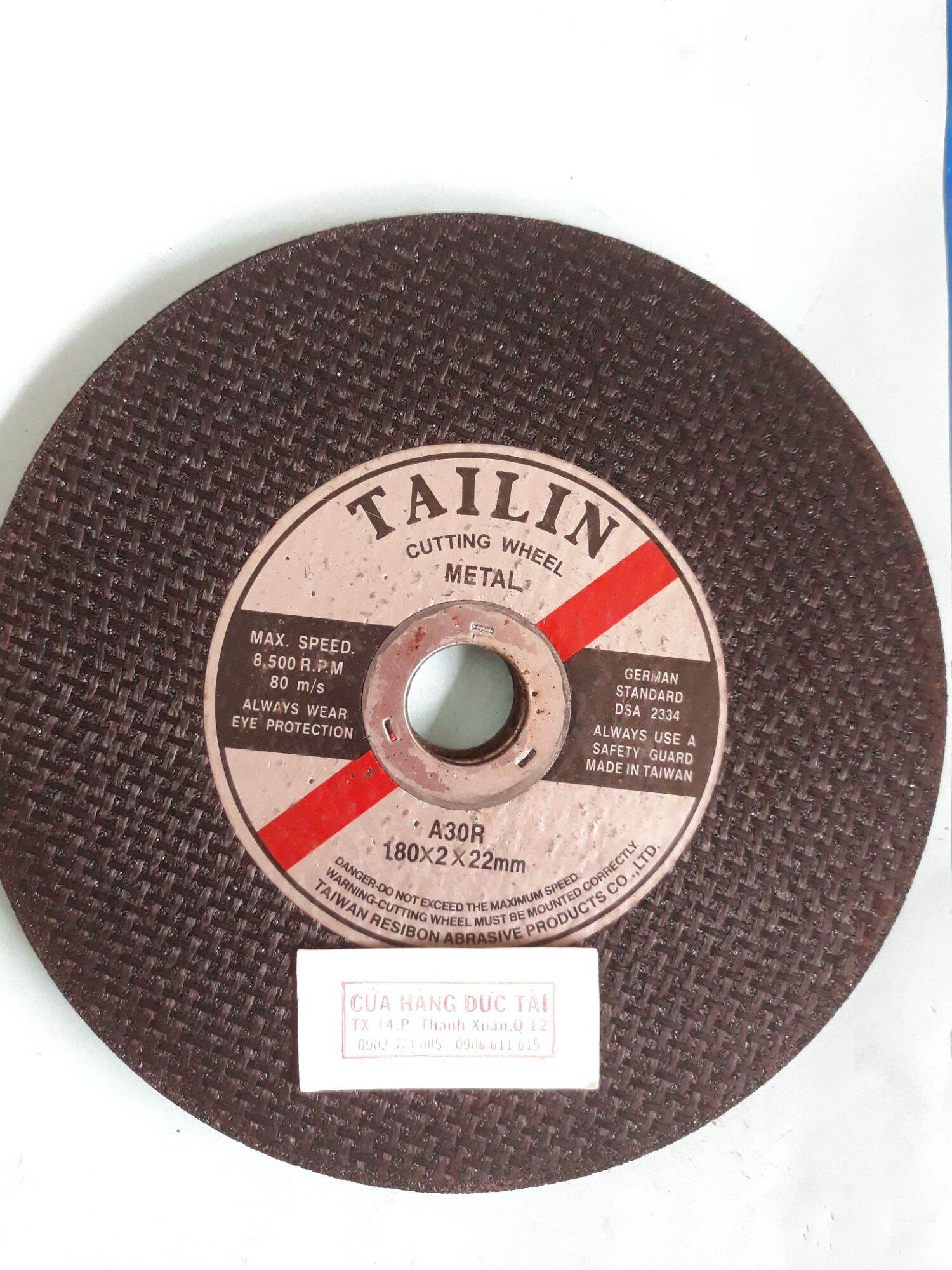 Đá cắt sắt 125mm, 150mm, 180mm tailin