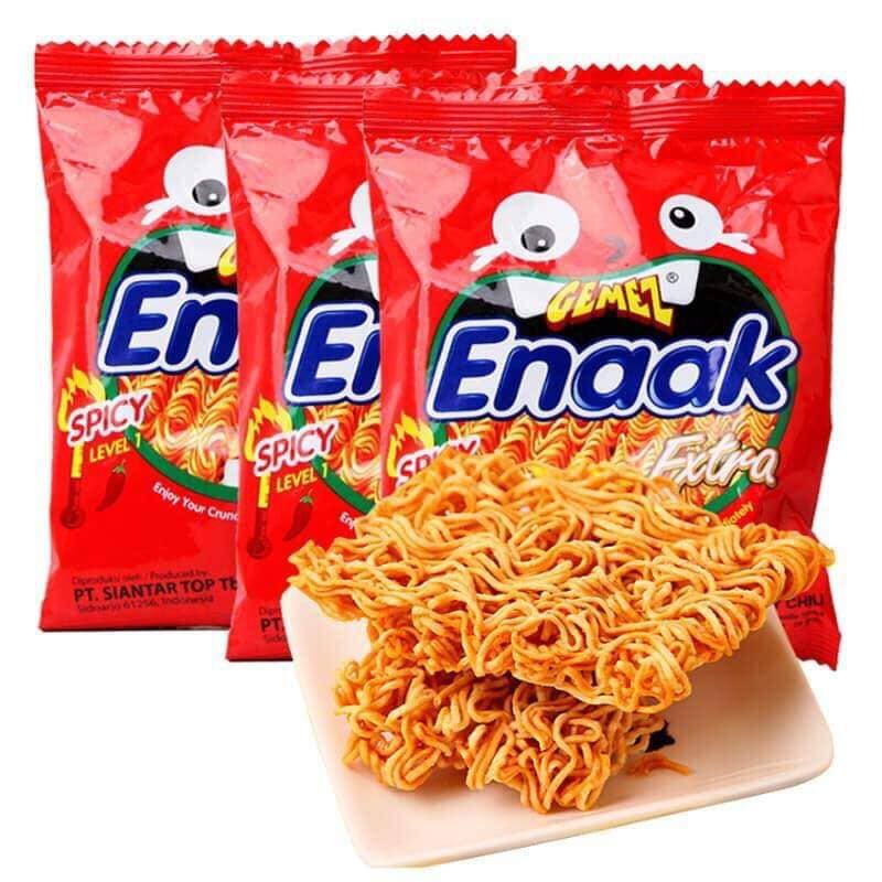 Mì Snack Enaak đỏ hương ớt Lv1 (28gr) Lốc 20 gói
