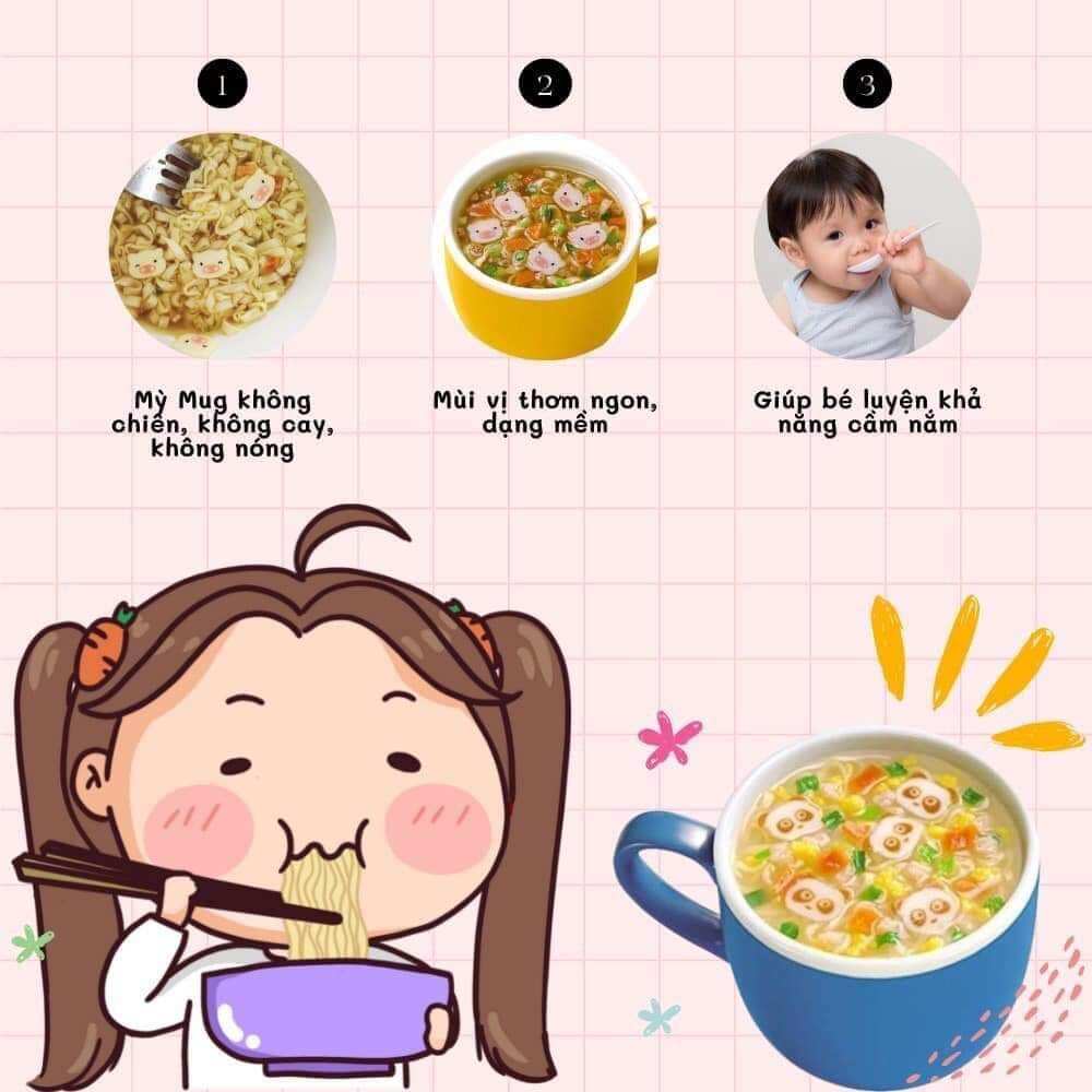 Mì ăn liền Mug Nhật Bản cho bé