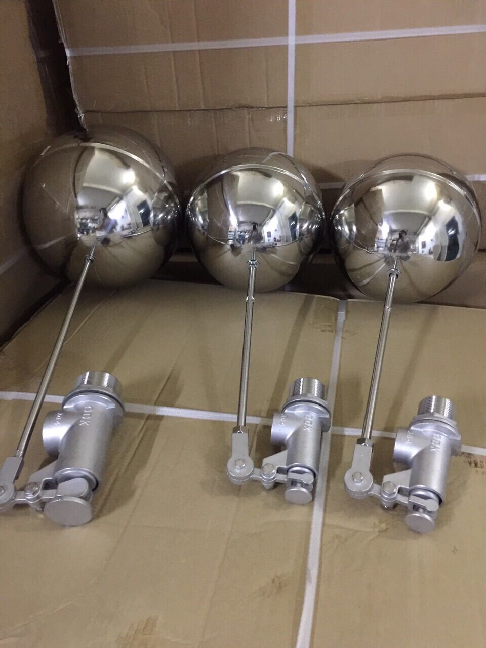 Phao cơ inox phi 21, phi 27, phi 34 chống tràn nước hàng cao cấp - bh 1 năm