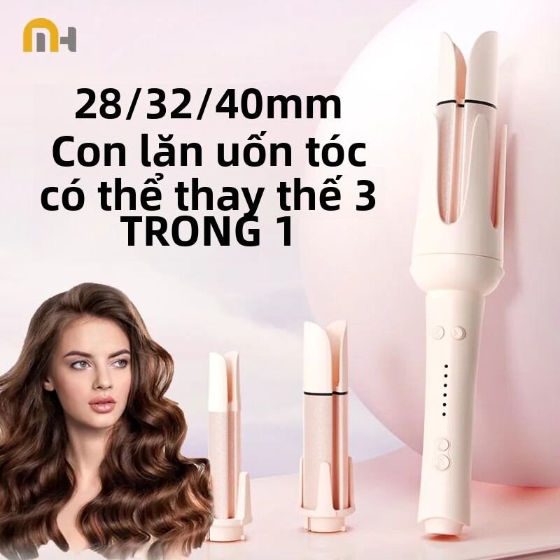  Tự Động Chuyên Nghiệp Máy Uốn Tóc 32 Mm Gốm Xoay Uốn Dính Đa Năng 40 Mm Uốn Cây Đũa Phép Tóc Waver Bộ Quà Tặng 