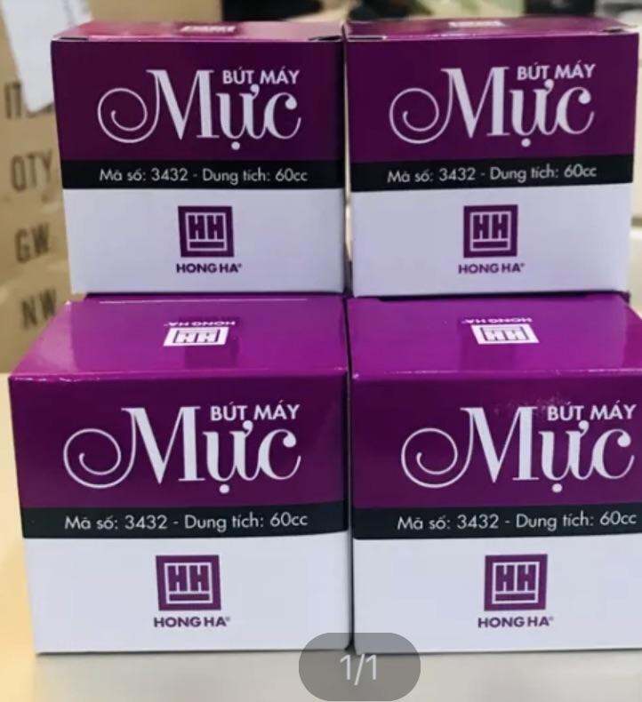 Mực bút máy, mực Hồng Hà dung tích 60ml