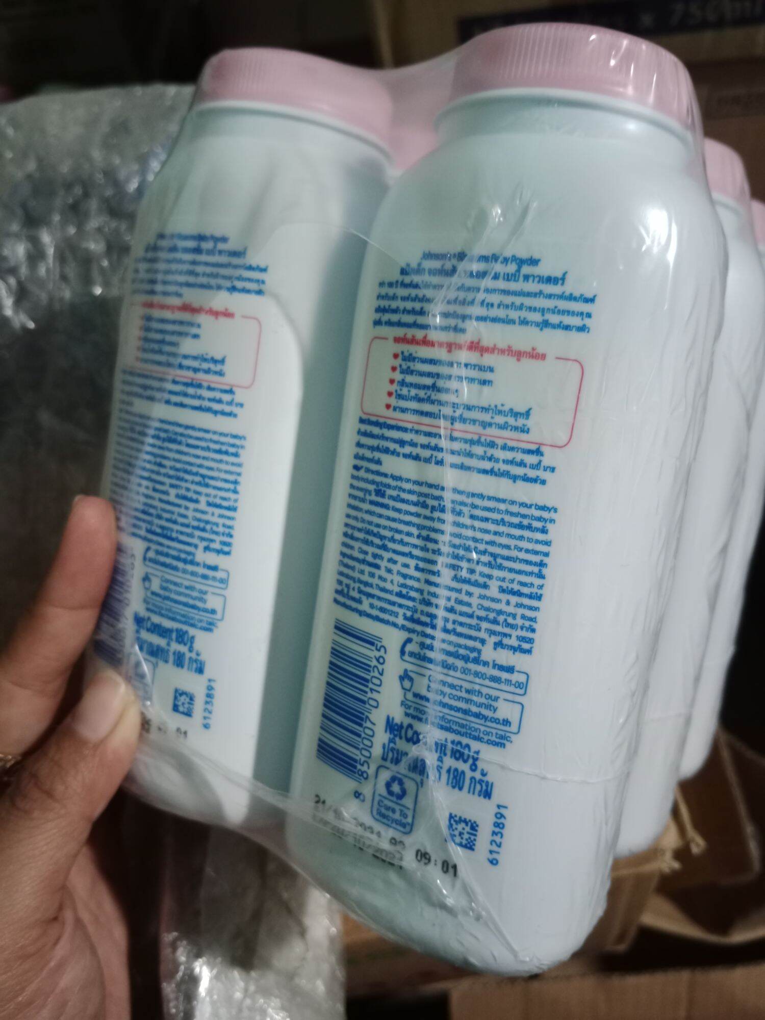 Phấn hồng Johnson's Baby 180g hàng Thái Lan