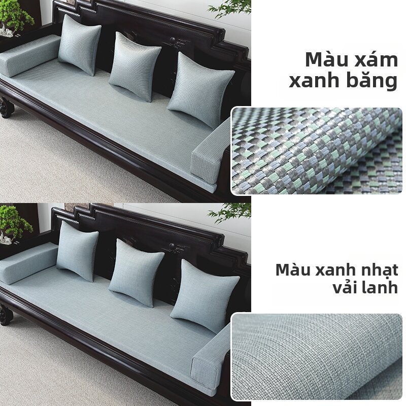 THE THREE SHEEP | Đệm ngồi mùa hè 2 mặt hiện đại dùng cho sofa gỗ/ giường