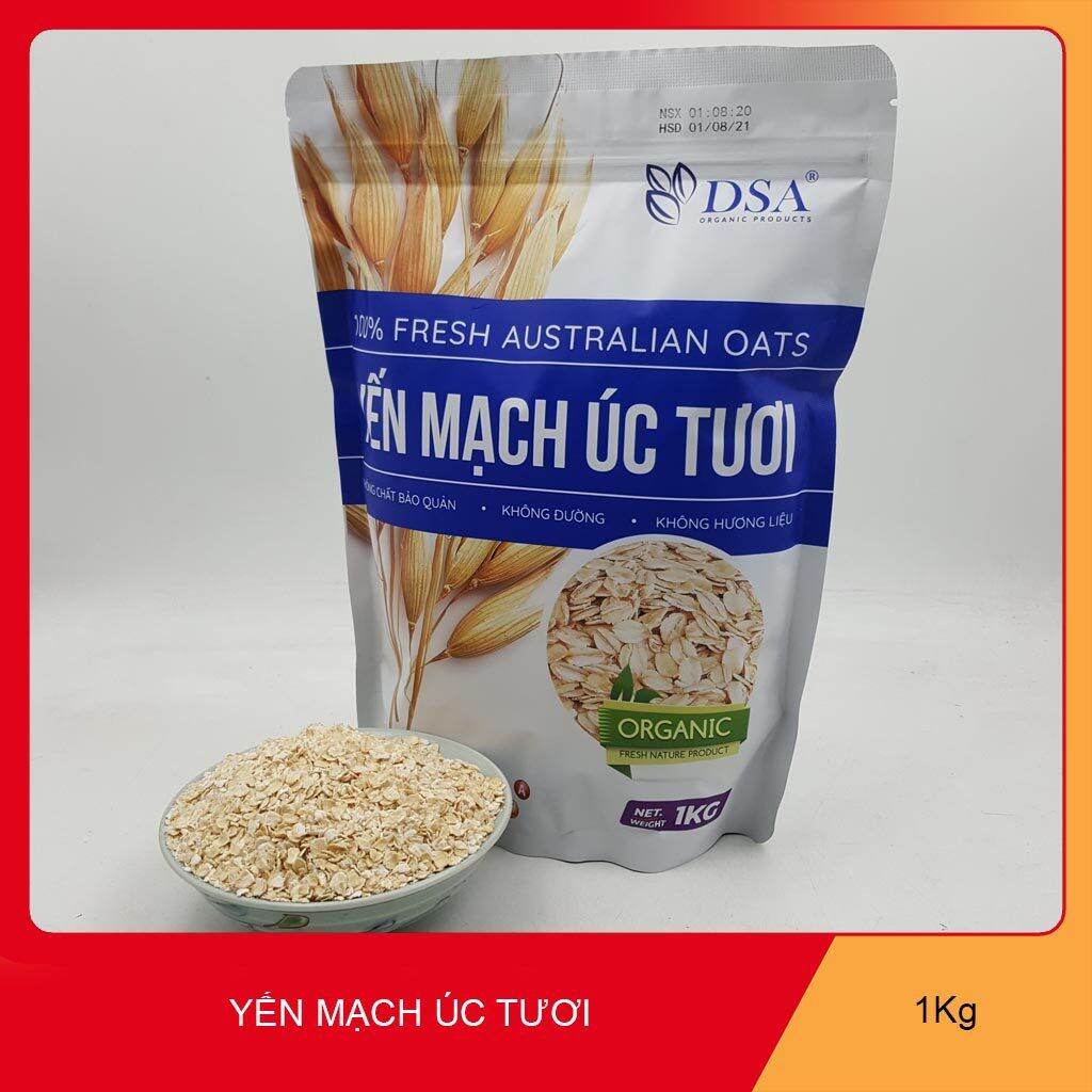 1 kg yến mạch úc cán dẹp-bao ngon