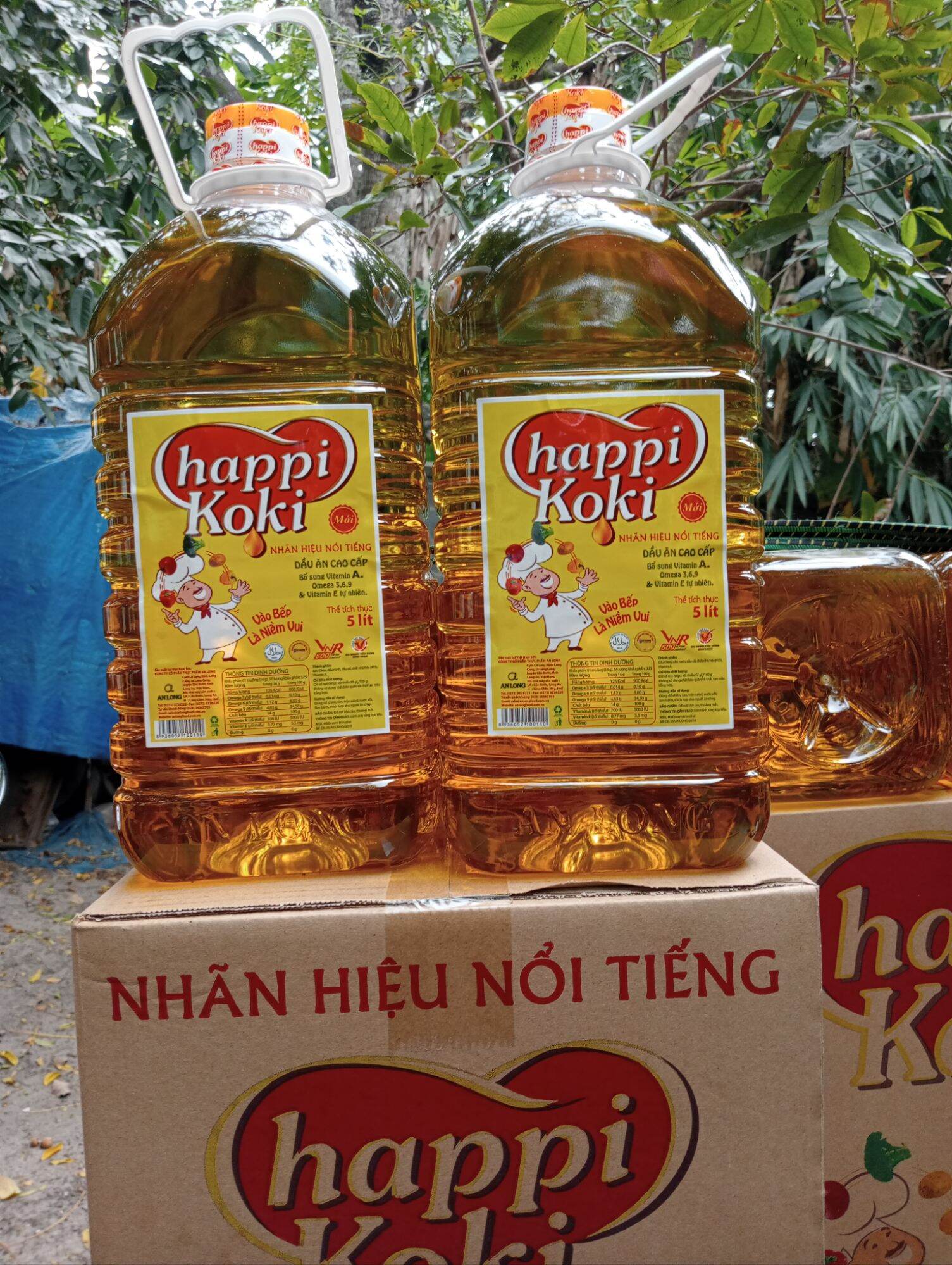 Dầu ăn happi Koki can 5 lít