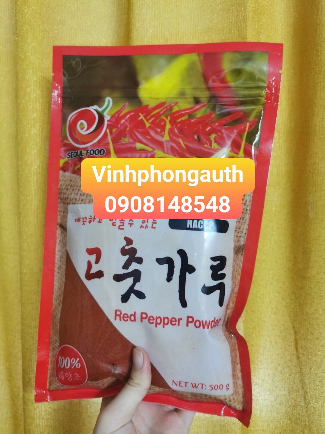 Bột ớt hàn quốc - nhuyễn- red pepper powder 500gr