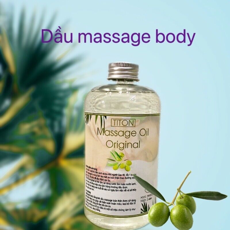 Tinh dầu massage body không mùi 500ml