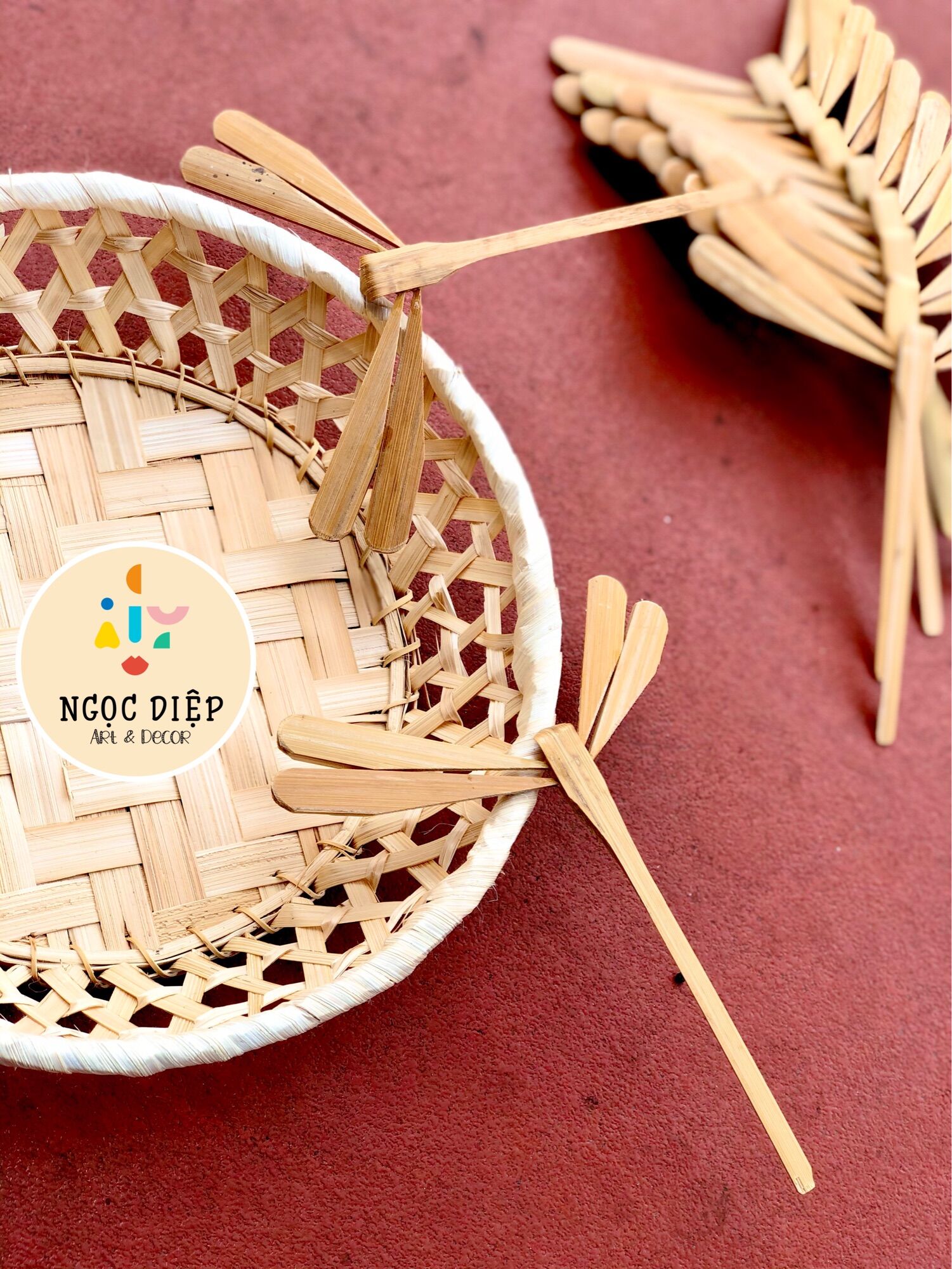 CHUỒN CHUỒN TRE MỘC 12cm full hộp