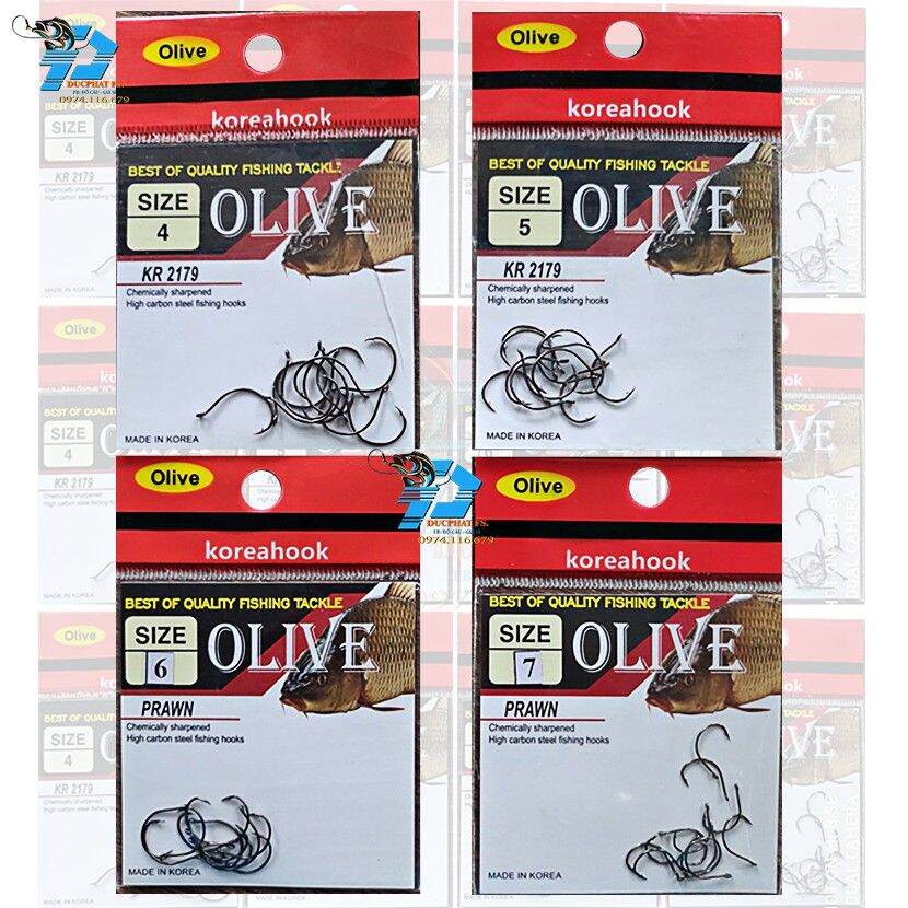  Lưỡi Câu Tôm Bịch Đầy Đủ Cá {Size 4-7}NGỌC AN VY 996 