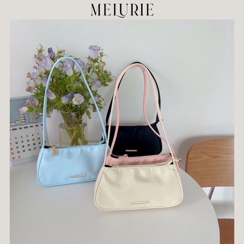 Túi kẹp nách đeo vai vải dù trendy - melurie bag