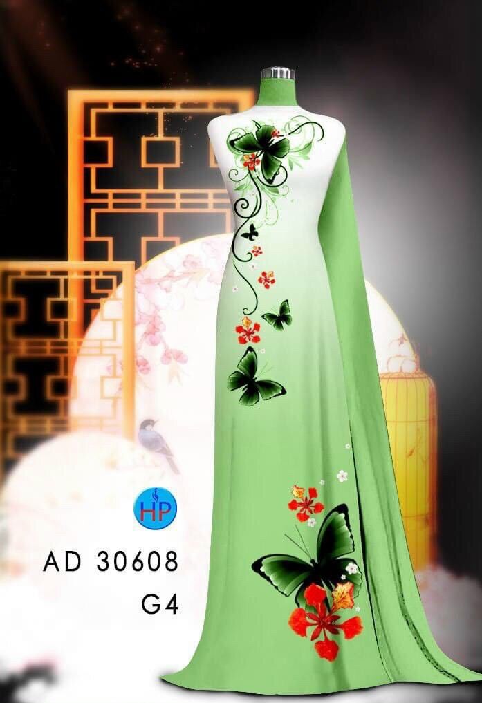 Vải áo dài hoa Phượng