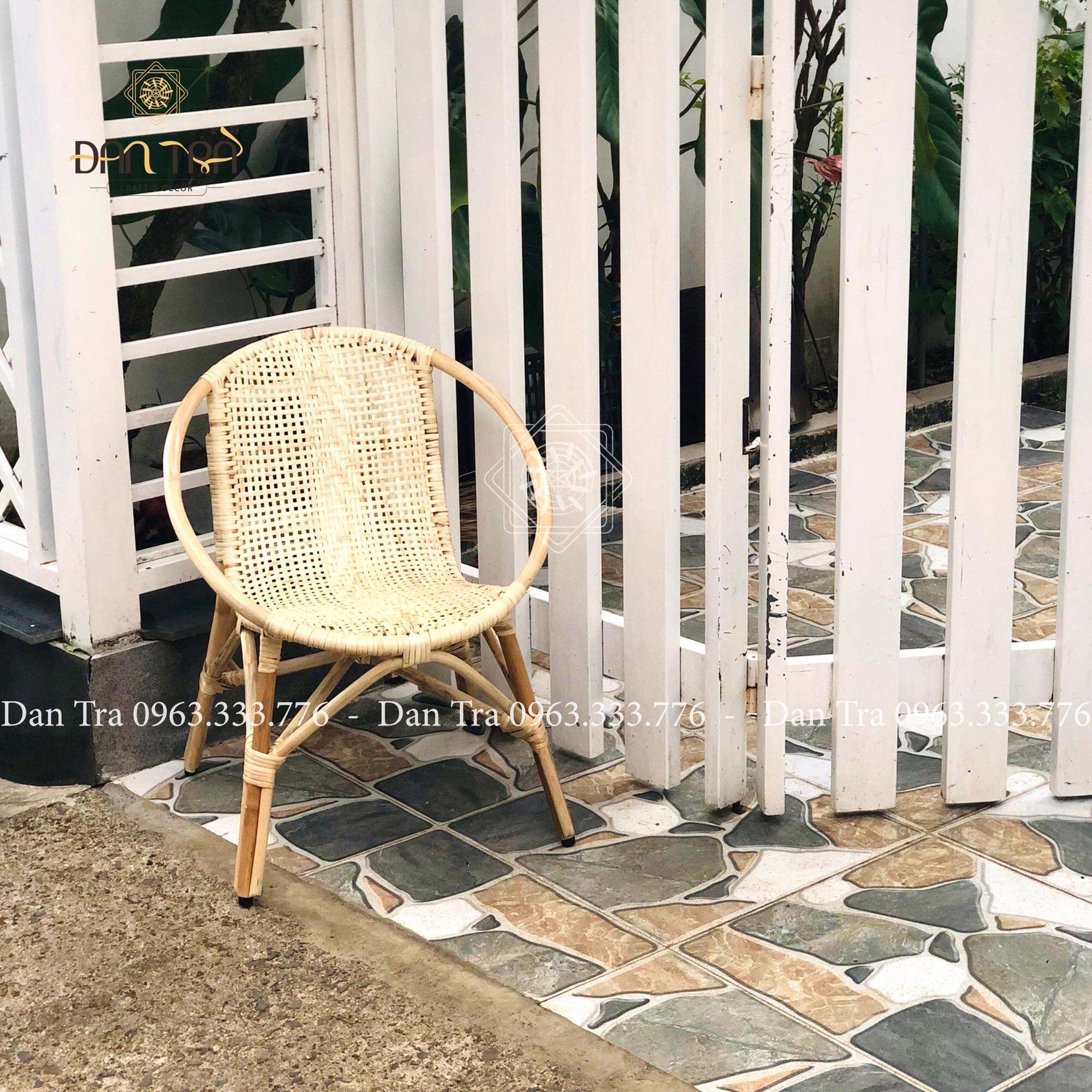 GHẾ MÂY ĐAN TRẮNG - ĐAN TRÀ - Nội Thất Mây Tre Đan