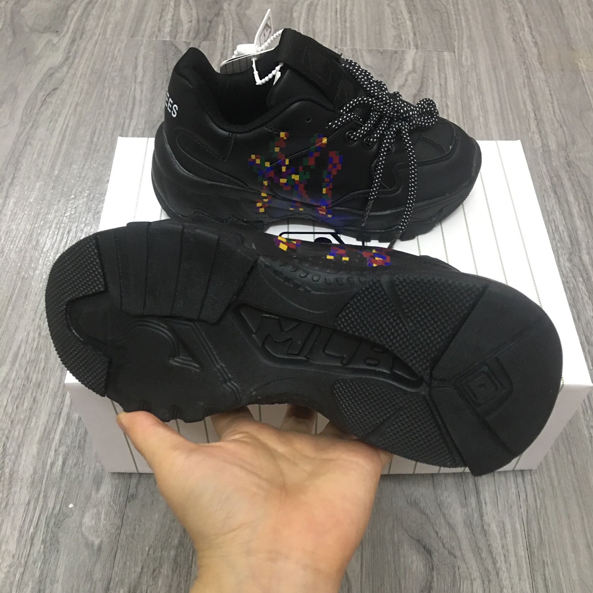 [TẶNG HỘP+BILL+TẤT] Giày thể thao MLB ĐEN NY 7 màu  size 36->44