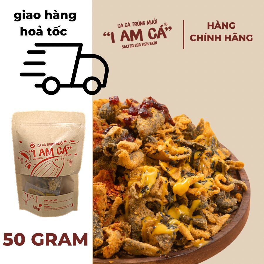 Da cá trứng muối “I AM CÁ” | CÁ MUSNEY | 50 Gram