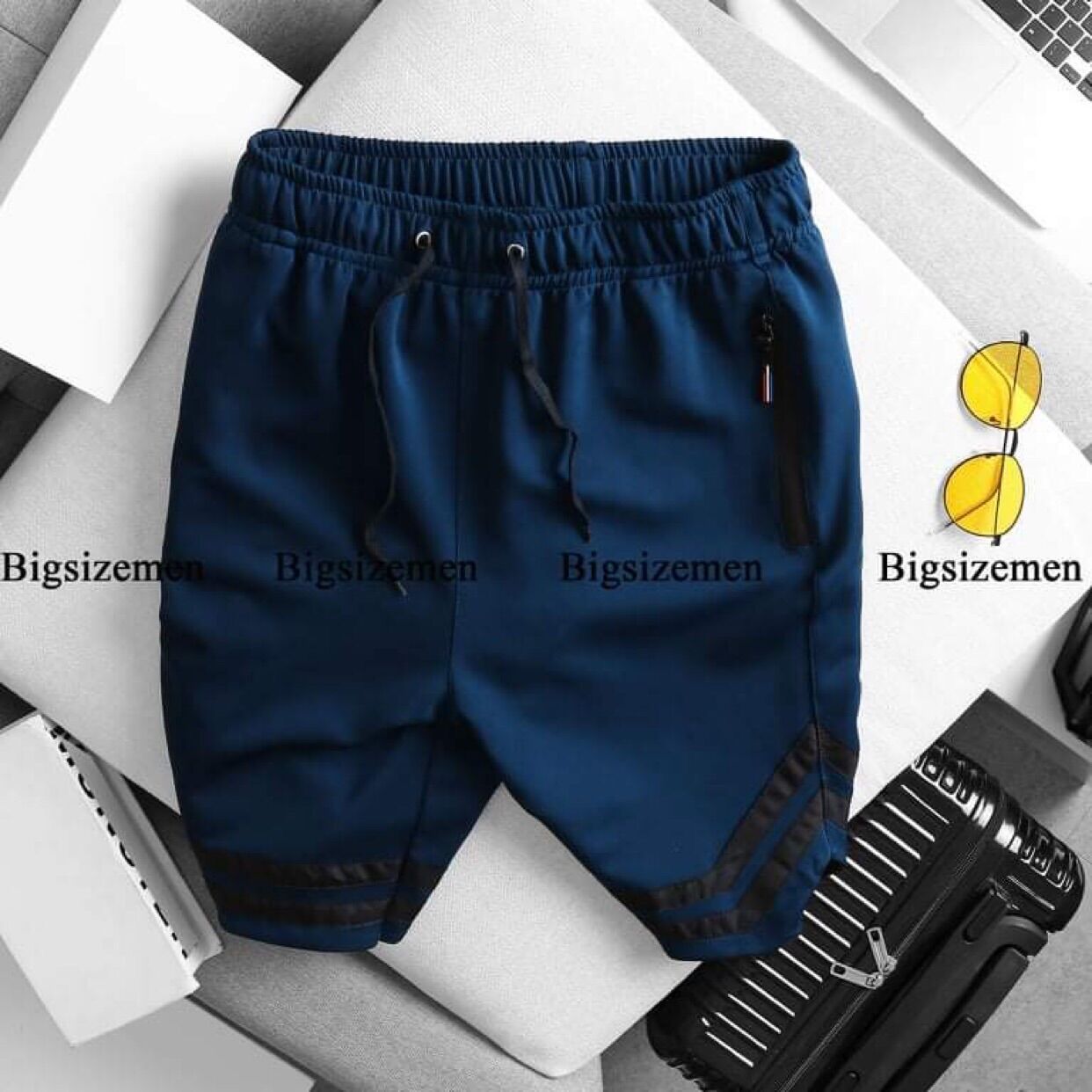 (Big size <140kg) Short thun viền nam big size đủ màu