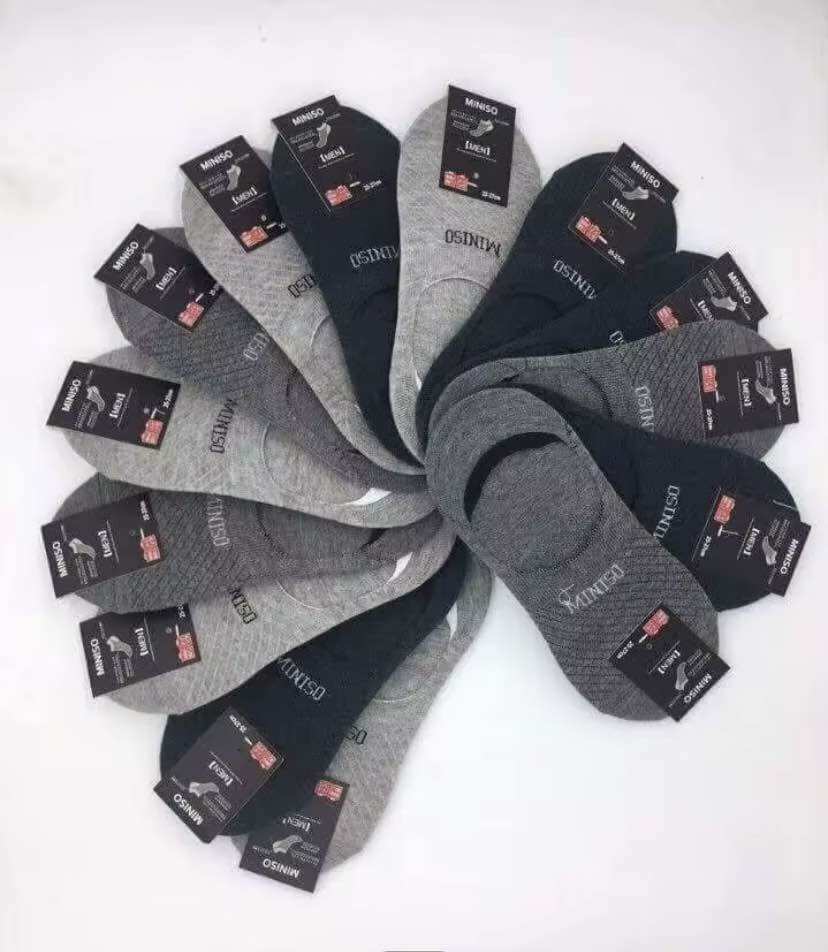 Vỉ 10 đôi tất hài mniso, hài nam chống thối hài loại 1 from to