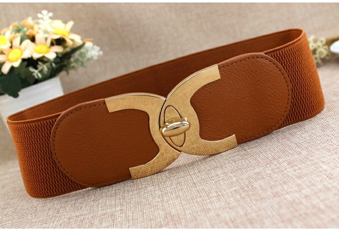 Thắt lưng nữ dây nịt đai váy nịt bụng bản to 6cm