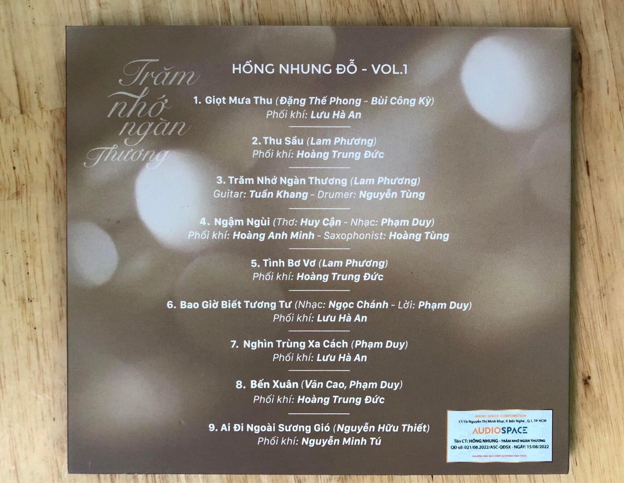 CD  Đỗ Hồng Nhung - Vol 1