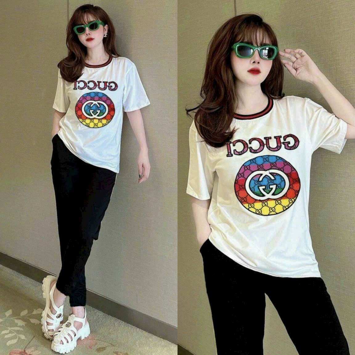 SÉT BỘ DÀI THUN COTTON THÊU LO GO CAO CẤP