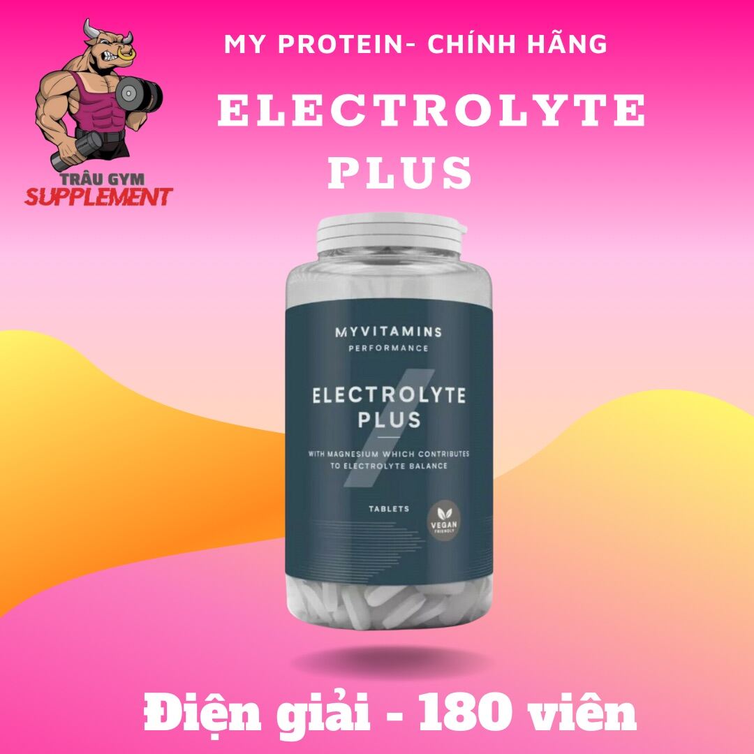 MY PROTEIN - Viên uống bổ sung điện giải Electrolytes Plus -180 viên