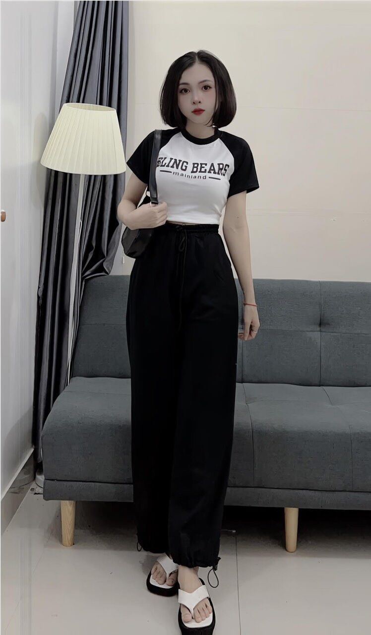 Set bộ áo crt quần boom cực chất , chất bo tăm
