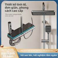 Thermostatic Pressurized Household Shower Set With Piano Key Design LED Display