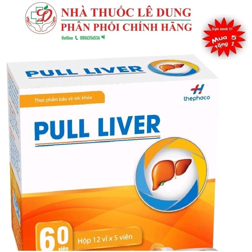 CHÍNH HÃNG Viên uống Pull Liver hỗ trợ giải độc, tăng cường chức năng gan