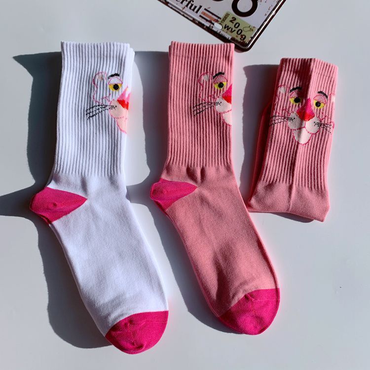 Tất chú báo hồng happy cao bắp