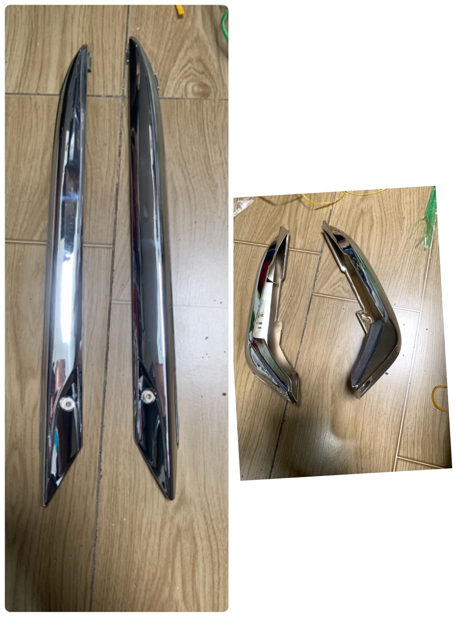 Nẹp sườn và nẹp bửng xe air blade 2010 nhựa xi