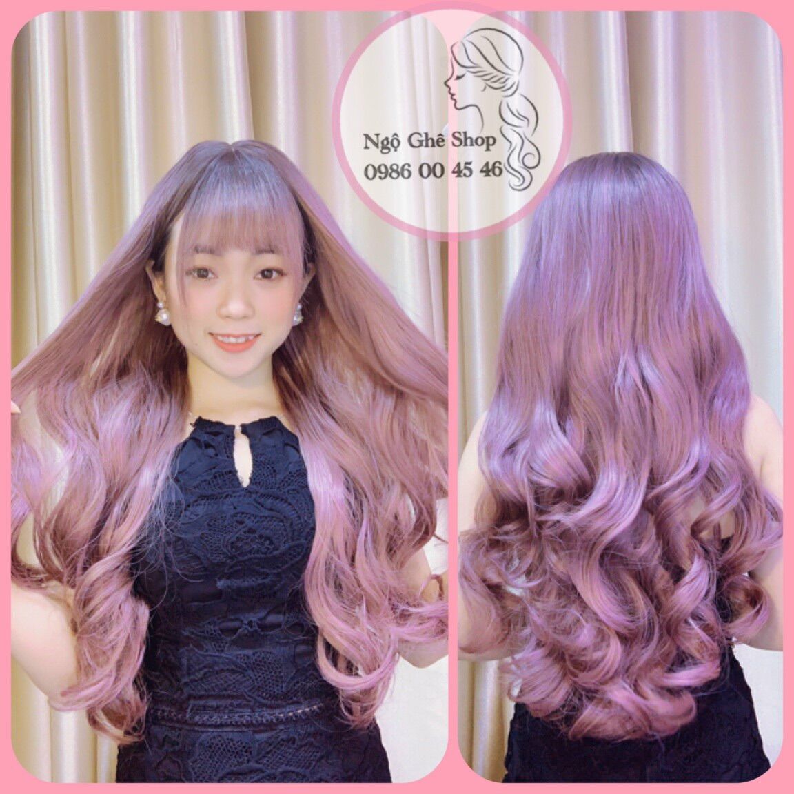 Combo 2 tóc giả nguyên đầu ombre đẹp ngất ngây