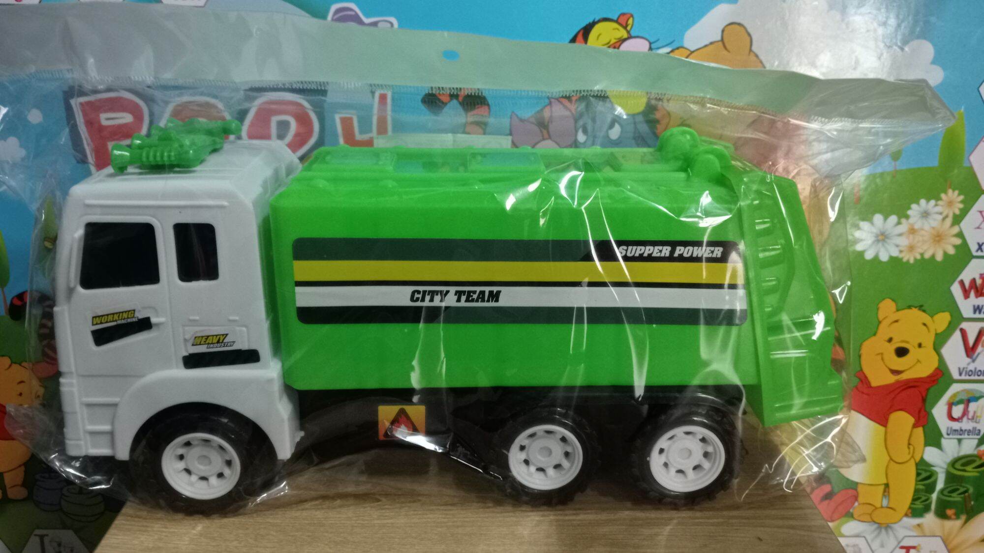 Mô hình đồ chơi xe chở rác chạy trớn cho bé