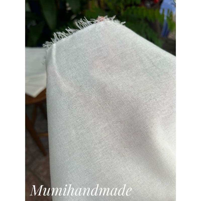 Vải thô mộc tập thêu, decor, may lót túi ( khổ vải 150cm )