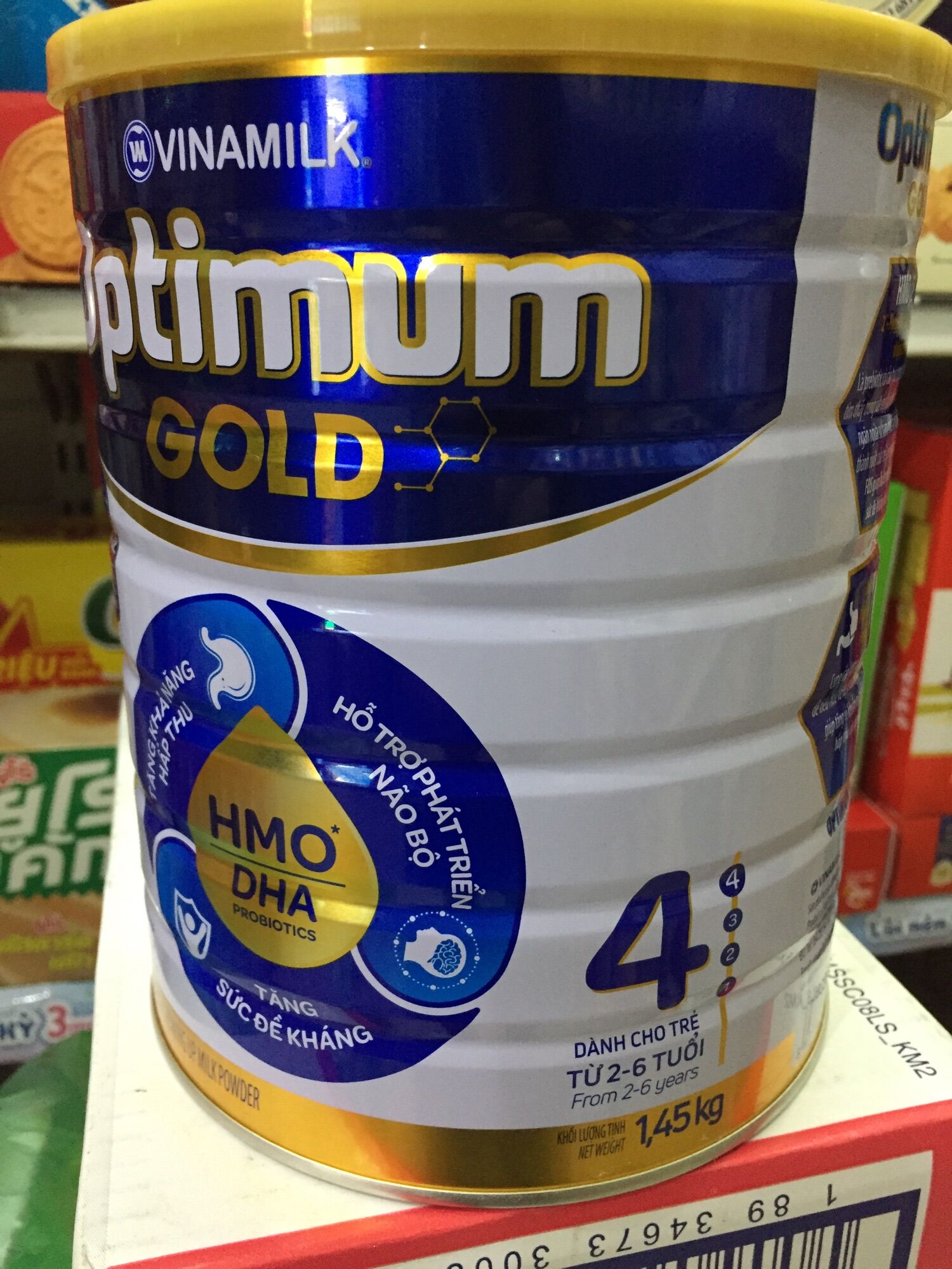 Sữa bột Optimum 4 từ 2 đến 6 tuổi 1,45 kg